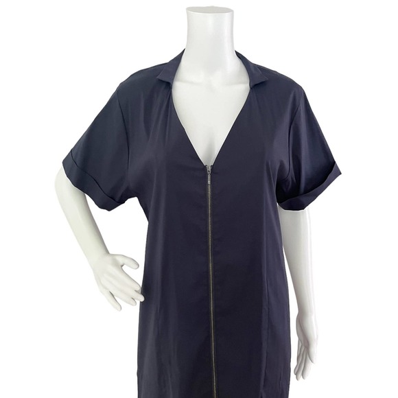 JORDAN LOUIS RELAXED FIT NAVY BLUE SHIFT DRESS WOMEN SIZE S-M - Picture 2 of 16